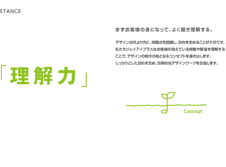 stance1 理解力　まずお客様の身になってよく聞き理解する
